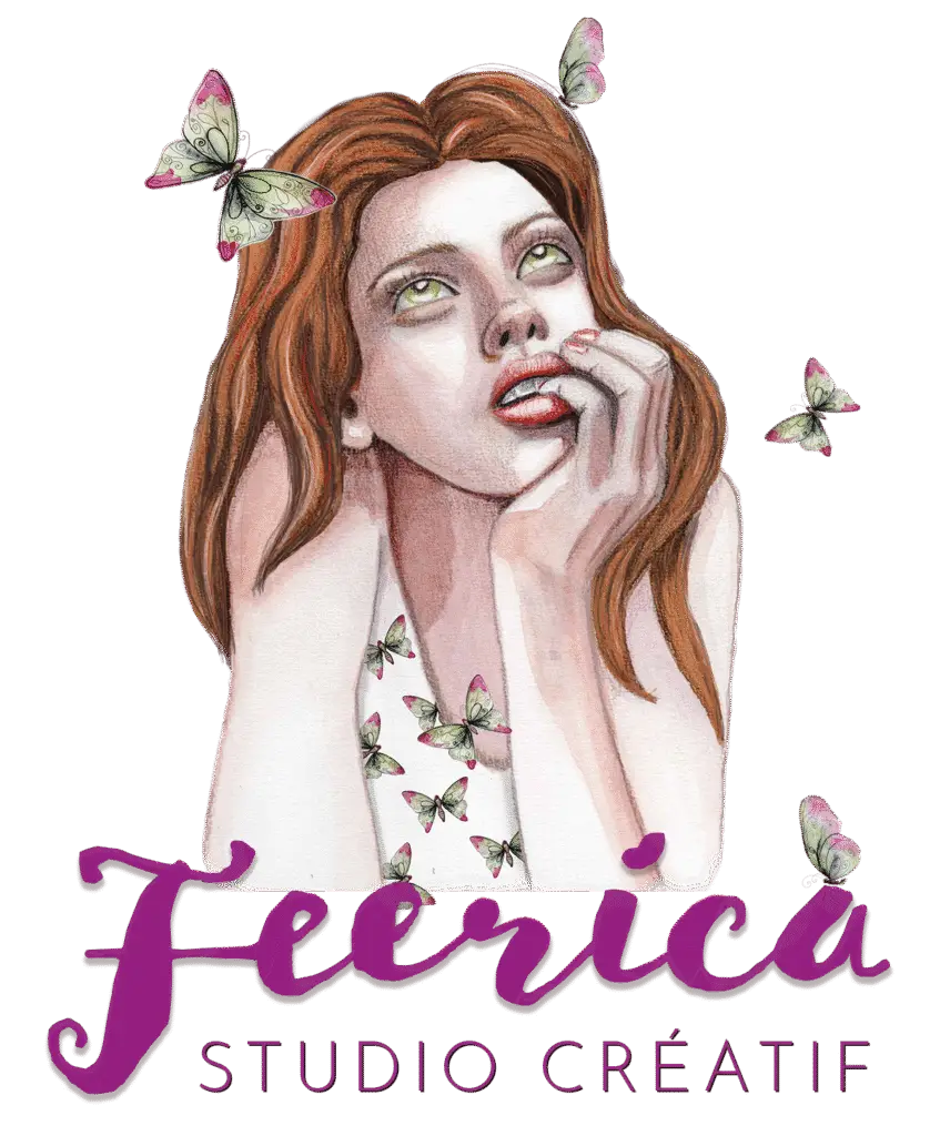 Logo Feerica Studio Créatif version en francés